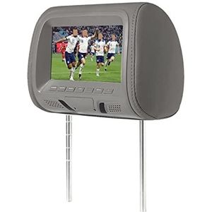 Draagbare dvd-speler voor videospelers op hoofdsteunen in auto's Universele 7 Inch Auto Hoofdsteun MP4 Kussen Monitor Multimedia Speler Met Aansteker Adapter Usb Sd MP5 Fm Luidsprekers SH7038-P5 met H