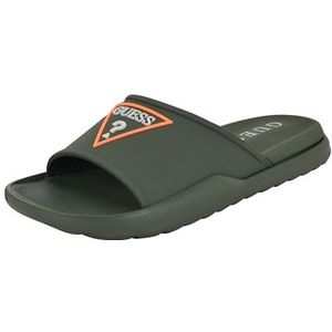 GUESS Marith schuifsandalen voor heren, Groen Oranje 301, 40 EU