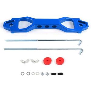 Onderstemotorbevestiging Aangekomen 140mm/190mm billet aluminium auto accu bevestigingsbeugel beugel houder 14cm 19cm BTD038(190mm Blue)
