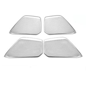QAQMHVCVB Auto Styling Stereo Speakers Decoratie Frame 4 Stuks Voor A6 C7 2012-2018 Interieur Deur Audio Speaker Cover Trim Auto Accessoires Autobekleding Interieur(Style B)