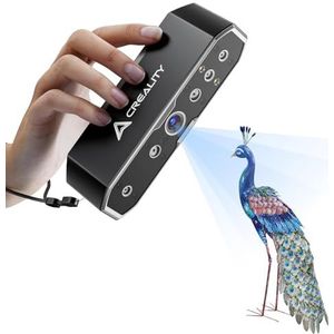 Creality officiële 3D-scanner CR-Scan Otter, uiterst nauwkeurig draagbaar 0,02 mm, 20 fps, stereovisie met vier ogen, verrekijker met lange/korte focus, geschikt voor doe-het-zelf, 3D-printen