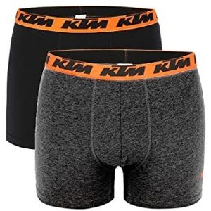 KTM by Freegun Boxershorts voor heren, ondergoed, 2 stuks, zwart, L