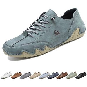 Handgemaakte Suede Hoge Laarzen - Outdoor Unisex Beck Schoenen Explorer Waterdicht Lichtgewicht Chukka Laarzen Antislip Ademend Casual Sneakers for Wandelen Kamperen en Rijden (Color : Green low tops