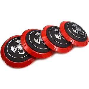 4 Stuks Auto Wieldoppen Voor Fiat 500 Abarth 133mm, Center Hub Cap Set ABS-Naafdoppen Buitenwielnaafdoppen Eenvoudige Installatie Tijdloos Ontwerp