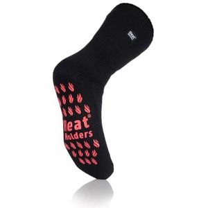 Heat Holders Mens Slipper Socks 6-11 Zwart/Rood