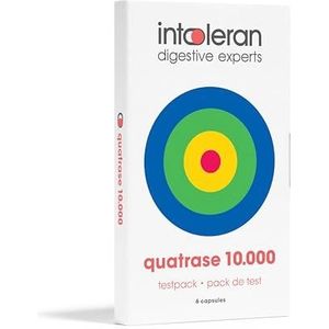 Intoleran - Quatrase Forte - Testpack Spijsverteringsenzymen - 6 capsules - Hoog Gedoseerde Enzymenmix voor FODMAP's