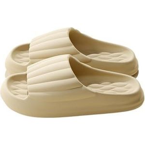 Dia's, Comfortabele dikke bodem Eva for mannen en vrouwen - Zomerse binnenpantoffels,voor dames en heren(Khaki,45 EU)