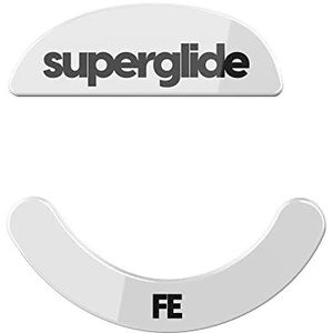 Superglide - snelste en gladste muisvoeten/schaatsen gemaakt met ultrasterk vlekkeloos glas, supersnelle gladde en duurzame zool voor Pulsar Xlite draadloze gamingmuis muizen [WIT]