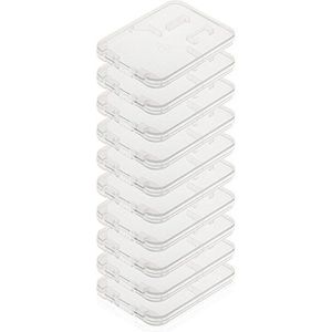 Poppstar Geheugenkaart Doosjes voor Bewaring SD MMC MicroSD, 10 Stuks