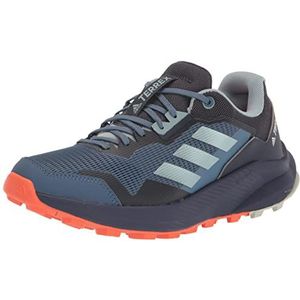 adidas Men's Terrex Trailrider Trail Running Shoe, Wonder Steel/Magic Grey Met/Impact Orange, 8.5