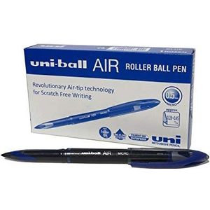 uni-ball Micro Air Rollerball Pen - Blauw (Pack van 12)