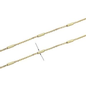 2 meter goudkleurige roestvrijstalen kettingen bulk metalen bal kraal Cubaanse schakelkettingen veel voor doe-het-zelf armbanden ketting sieraden maken-goud 2 mm