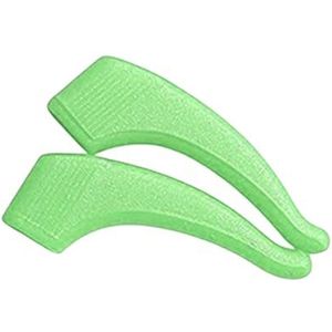 2 stuks antislip lenzenvloeistof oorgreep haak comfortabel voor kinderen en volwassenen groen, 3,7 x 1,8 cm
