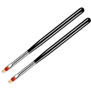 1Pc UV Gel Nail Art Schilderen Borstel Met Hout Handvat En Ombre Nylon Haar Pen Pro Nail Art Gereedschap 4 #