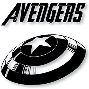 Avengers marvel macbook sticker - stickers voor macbook - zwart vinyl Captain America