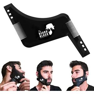 The Beard Black Baard Shaping & Styling Tool met Ingebouwde Kam voor Perfecte Line Up & Randen - Premium Kwaliteit Product