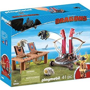 PLAYMOBIL Dragons Rochel met Schapenslingeraar - 9461