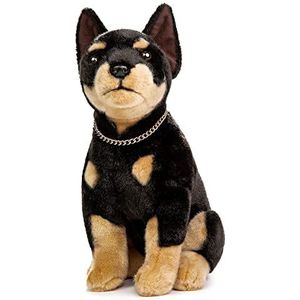 lilizzhoumax Dobermann Hondendier, 20 cm, gesimuleerd dier, hond, pluche dier, Kawaii hond, knuffeldier, realistische hond, pluche speelgoed voor wilde dieren, cadeau voor vrienden en kinderen