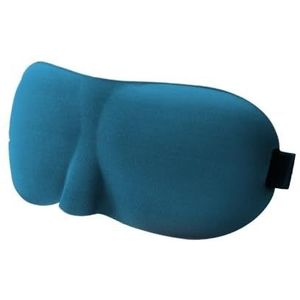 1/2/3/4 STKS Oogmasker voor Slapen 3D Voorgevormde Cup Blinddoek Concave Gegoten Nachtslaap Gezichtsmaskers Blokkeren Licht met Vrouwen Mannen Eyepatch (Blauw, 3 STKS)