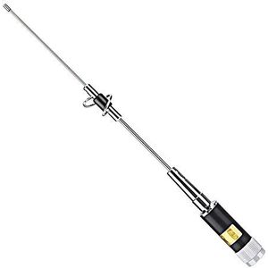 Tosuny High Gain UHF Connector CR-77 Radio Antenne, 144/430MHz, instelbare frequentie, 50ohm, 100W Max, 2.25dB/3.8dB Gain, 6MHz/10MHz bandbreedte