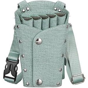 Kapperstas voor uitrusting Kapperszaak Salon Haarstylist Schaar Heuptas Haarknipset Tas for Dierentrimmer Kapper Kapperstas(Light Green)