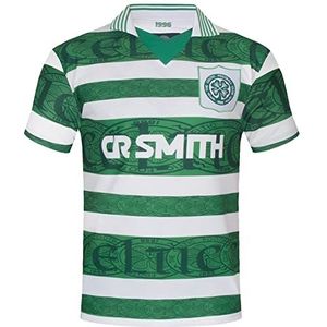 Celtic FC Heren Shirt Kit 1996 Thuis Retro Officiële Voetbal Gift, Groen, L