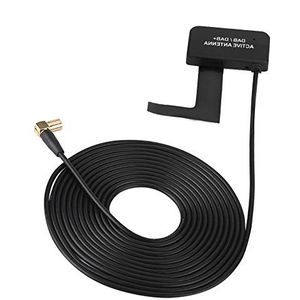 Universele DAB Actieve Venster Mount Antenne AM/FM/DAB Met FAKRA Plug Digitale Autoradio Actieve Antenne SMB Rechte hoek Glas Mount
