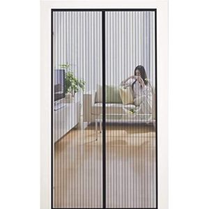 MYCARBON Magnetisch vliegengaas deur, 100x230cm, insectenbescherming, balkondeur, vliegengordijn, 10 x sterker dan normaal vliegengaas, zonder boren, voor balkondeur, woonkamer, schuifdeur, terrasdeur