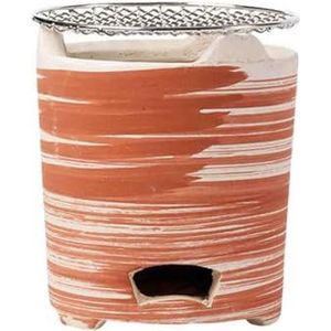 Oude klei oven Klei houtskool- en houtkachel for grillen en thee, veelkleurig, verschillende maten(Yellow,5.5x5in/14x12cm)