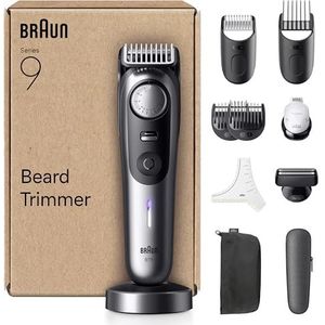 Braun Baardtrimmer Series 9, met 11 barbertools, 52 lengtes, ProBlade lemmet, BT9545, chroom