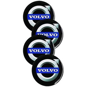 4 stuks wielnaafdoppen voor Volvo C30 S90 V90 XC90 V70 C70 64mm naafdoppen wieldoppen wieldoppen wieldoppen stickers naafdop B zwart