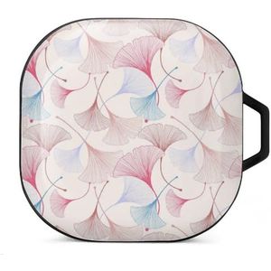 Ginkgo Biloba Bladeren Oordopjes Hoesje Compatibel met Samsung Hard Shell Beschermhoes Zwart-Stijl