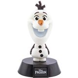 Disney Frozen II mini-lamp Icon Light Olaf zwart/wit, bedrukt, van kunststof, in geschenkverpakking.