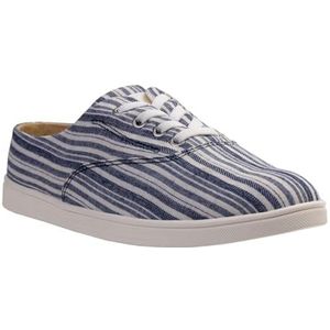 Spenco Khloe Kick Sneaker voor dames, Marineblauwe streep, 37 EU