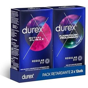 Durex Condooms voor langer plezier + wederzijdse hoogtepunten – 24 condooms