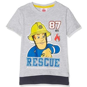 Brandweerman Sam T-shirt voor jongens, Grijs (Grijs Grijs), 5 Jaren