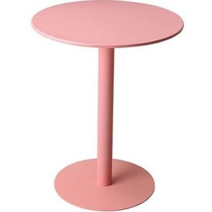 Prachtige ronde salontafel van 60 x 73 cm, kleine ronde tafel van ijzer, kleine eettafel voor huishoudelijk gebruik, melktheewinkel/café-onderhandelingstafel (Kleur: C)