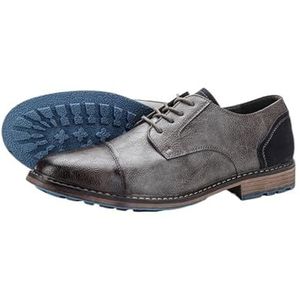 Men's Comfort Orthopedic Dress Shoes Casual Business Oxford Leather Shoes Walking Office Loafers Work(Color:Gray,Size:EU 39)