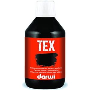 DARWI TEX textielverf, 250 ml, zwart