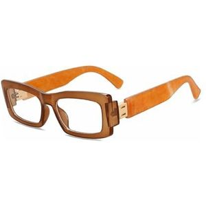 brilmontuur Vierkante Brilmonturen Licht Anti-blauw Licht Brilmonturen met Heldere Lenzen Brilmonturen 145 * 143mm Brillen Unisex Mode accessoires
