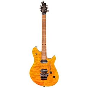 EVH Wolfgang WG Standard Quilt Maple Transparent Amber - Elektrische gitaar