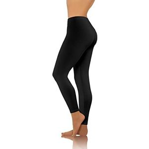 sesto senso Dameslegging, lang, katoen, meisjes, fitnessbroek, sportbroek, kleurrijke yoga, zwart, XL