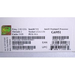 Intel Pentium G6951 2,80 GHz processor - Socket H LGA-1156 (BX80616G6951)