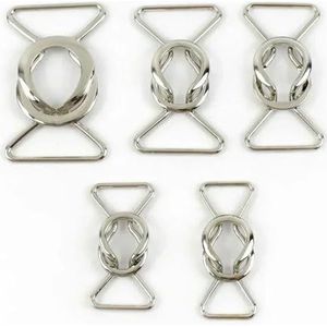 LIUXIN 5Pcs 20-40Mm Metalen Gespen Vrouwen Jas Taille Gesp Voor Jurk Tassen Kleding Riem Sluiting Diy Kledingstuk Decoratieve Accessoires