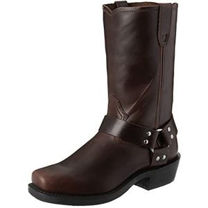 SENELK Boots Harness heren bruin bikerlaarzen bruin motorlaarzen midden kalf biker boots, bruin, 43 EU