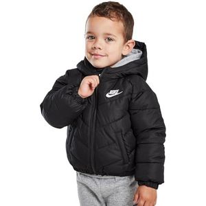 Nike Sportjack voor kinderen Kids Padded Jacket Core Just Do It Full Zip Hooded Coat Zwart 86K082 023 New, HBlack, 3-4 ans
