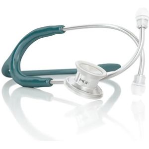 MDF® MD One® Roestvrij Staal Premium Tweekoppige Pediatrische Stethoscoop - Gratis Onderdelen voor Leven Programma & Levenslange Garantie - Aqua Groen (MDF777C-09)