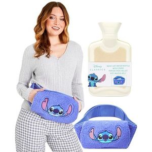 Disney Stitch draagbare warmwaterkruik periode pijnverlichting riem pluche warmwaterzak pluizige taille cover handzakken wrap around voor endometriose krampen