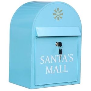 Postdozen Brievenbus Brievenbussen Aluminium Brievenbus Ooutdoor Retro Vintage Voor Huisdecoratie Pakketkast(Blue1)