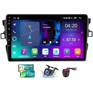 Android 13 systeem 2 Din Autoradio Stereo voor Toyota Auris 1 E150 2006-2012 9 inch touchscreen met GPS Navigatie Carplay Android Auto/Bluetooth 5.0/FM AM RDS Radio/4G WiFi/DSP(NF-2)